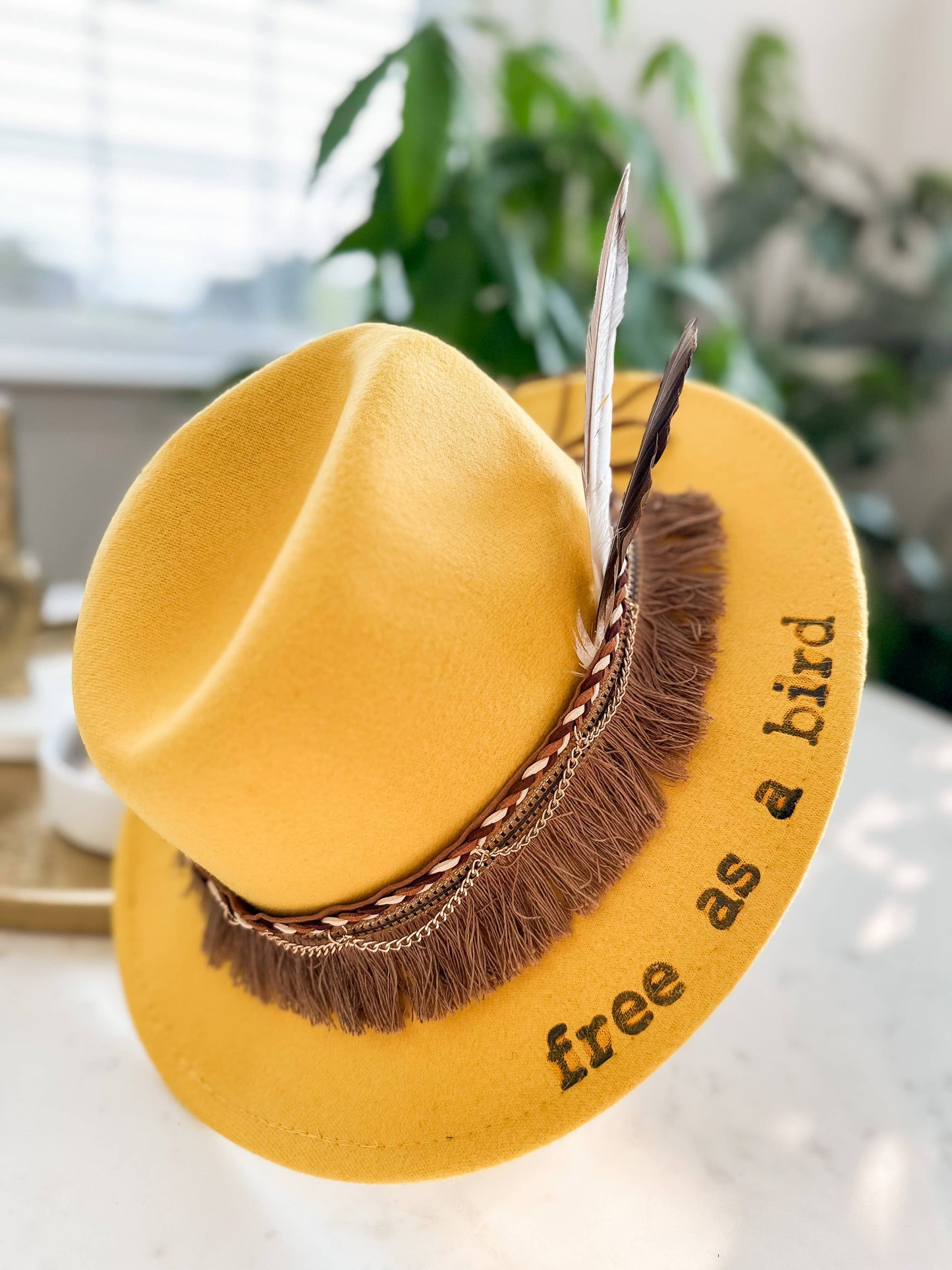 Boho Fringe Tassel Hat Band