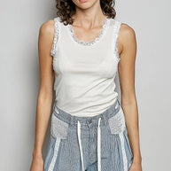 Vintage Washed Striped Shorts