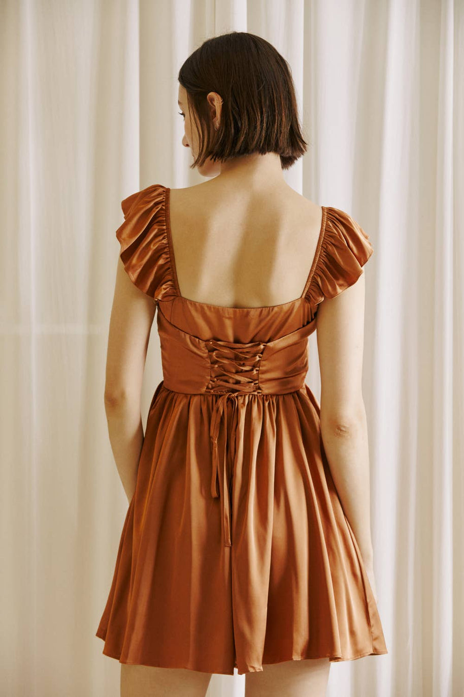 A-Line Mini Dress with Corset