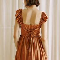 A-Line Mini Dress with Corset