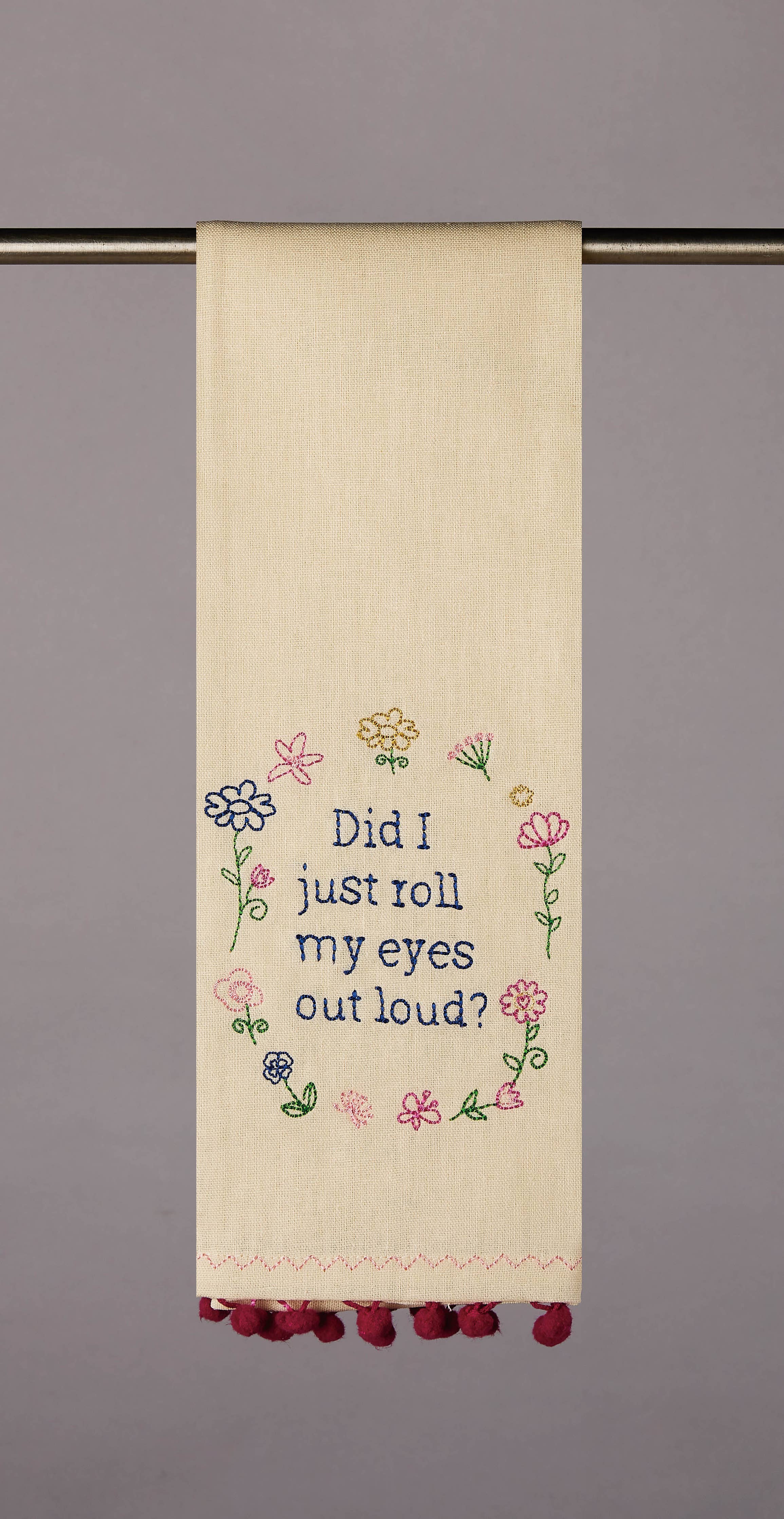 Roll Eyes Kitchen Towel