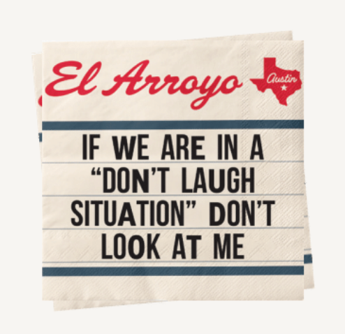 Don't Laugh Cocktail Napkins