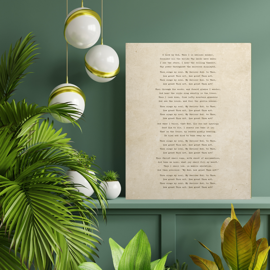 How Great Thou Art Canvas Wall Art – 16