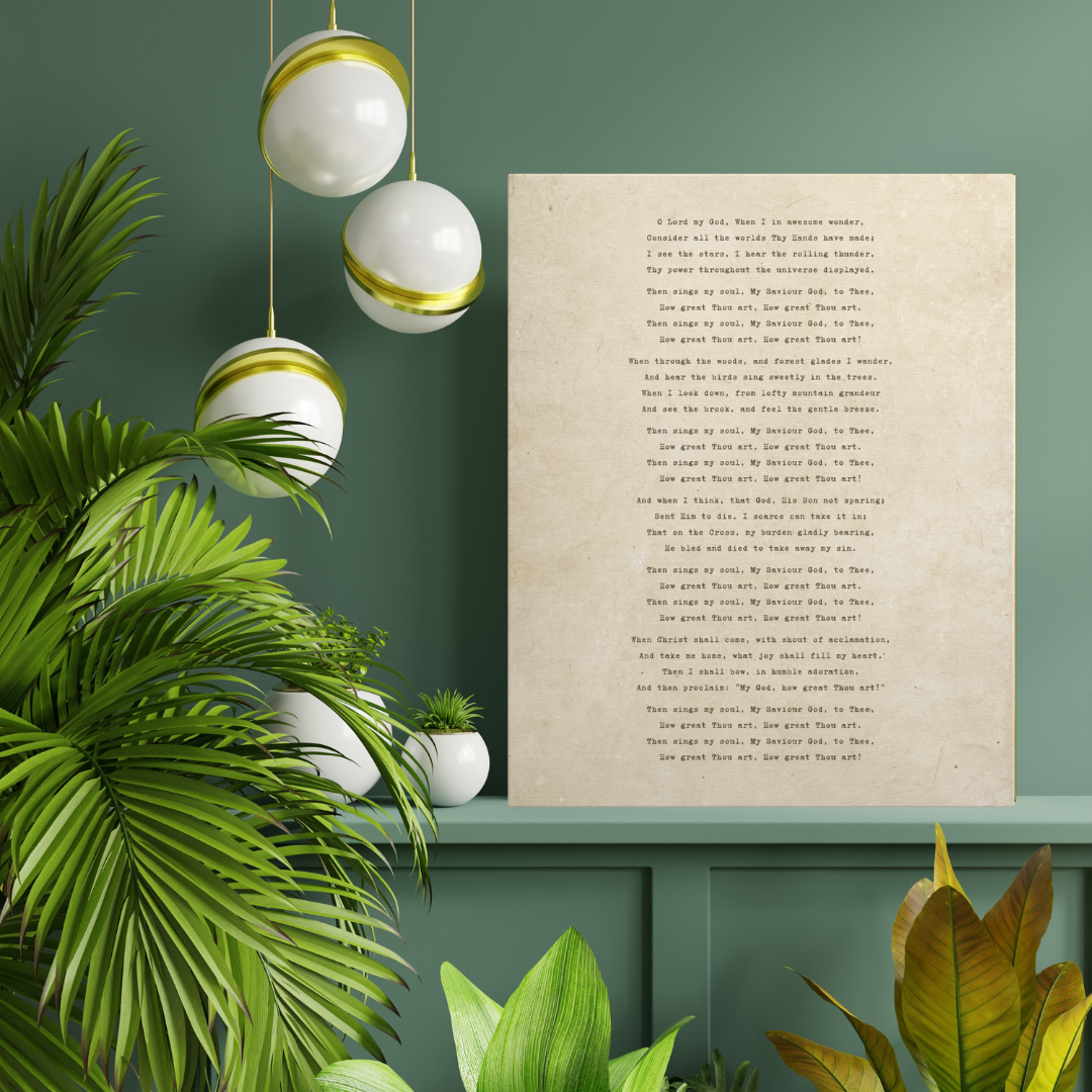 How Great Thou Art Canvas Wall Art – 16