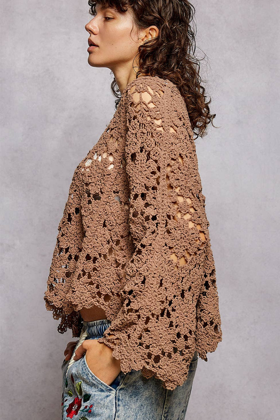 Crochet Chenile Sweater