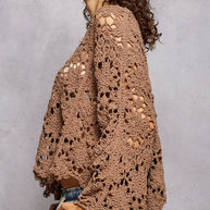 Crochet Chenile Sweater