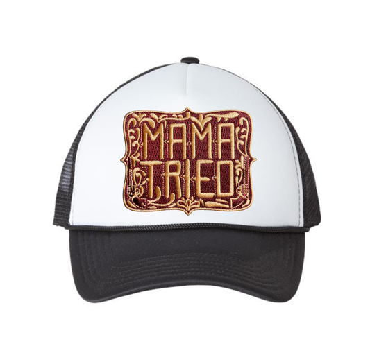 Mama Tried Patch Kids Trucker Hat- Youth Toddler Kids Hat