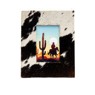 Cactos Cowhide Photo Frame