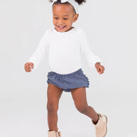 Denim Knit RuffleButt Bloomer