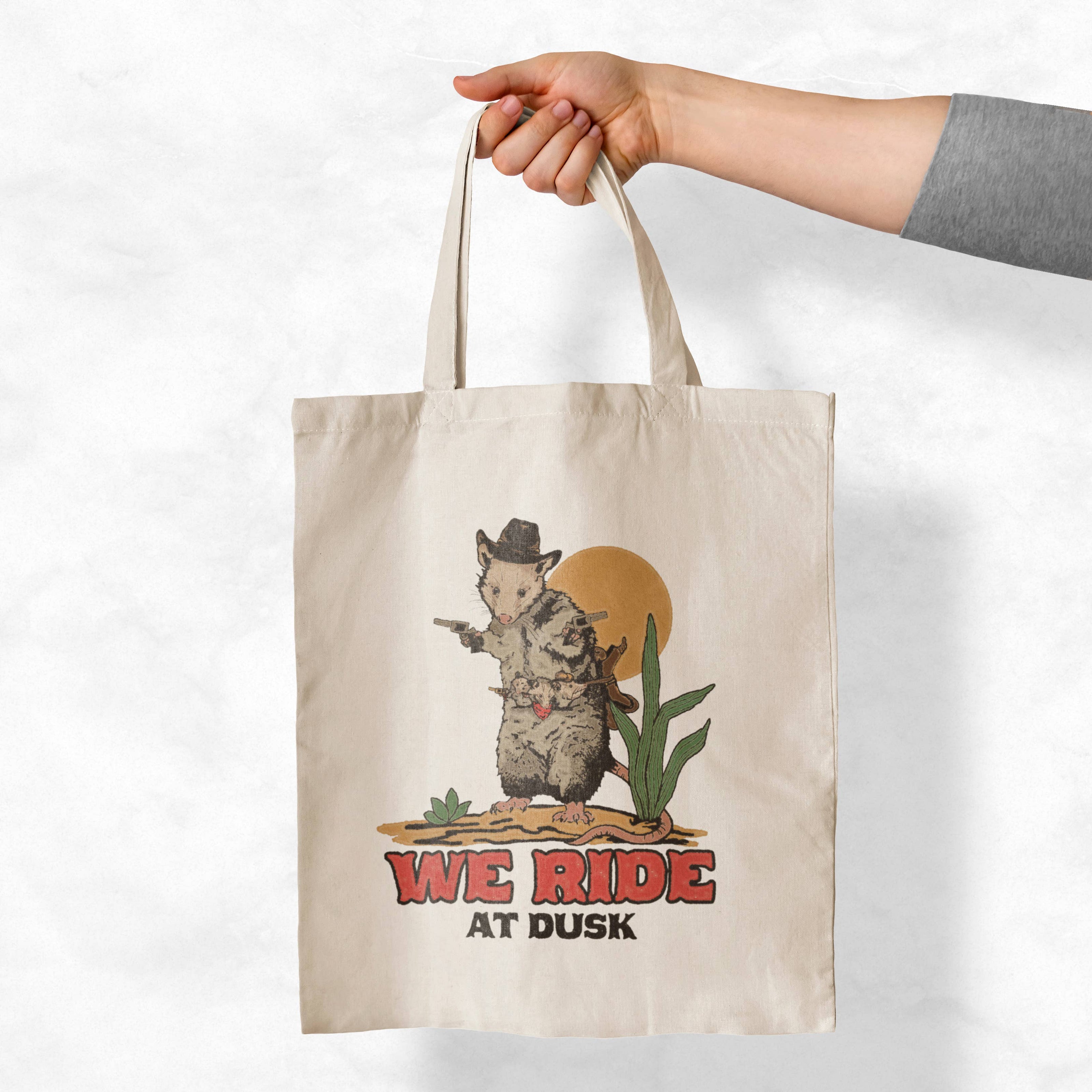 Opossum Cowboy Tote