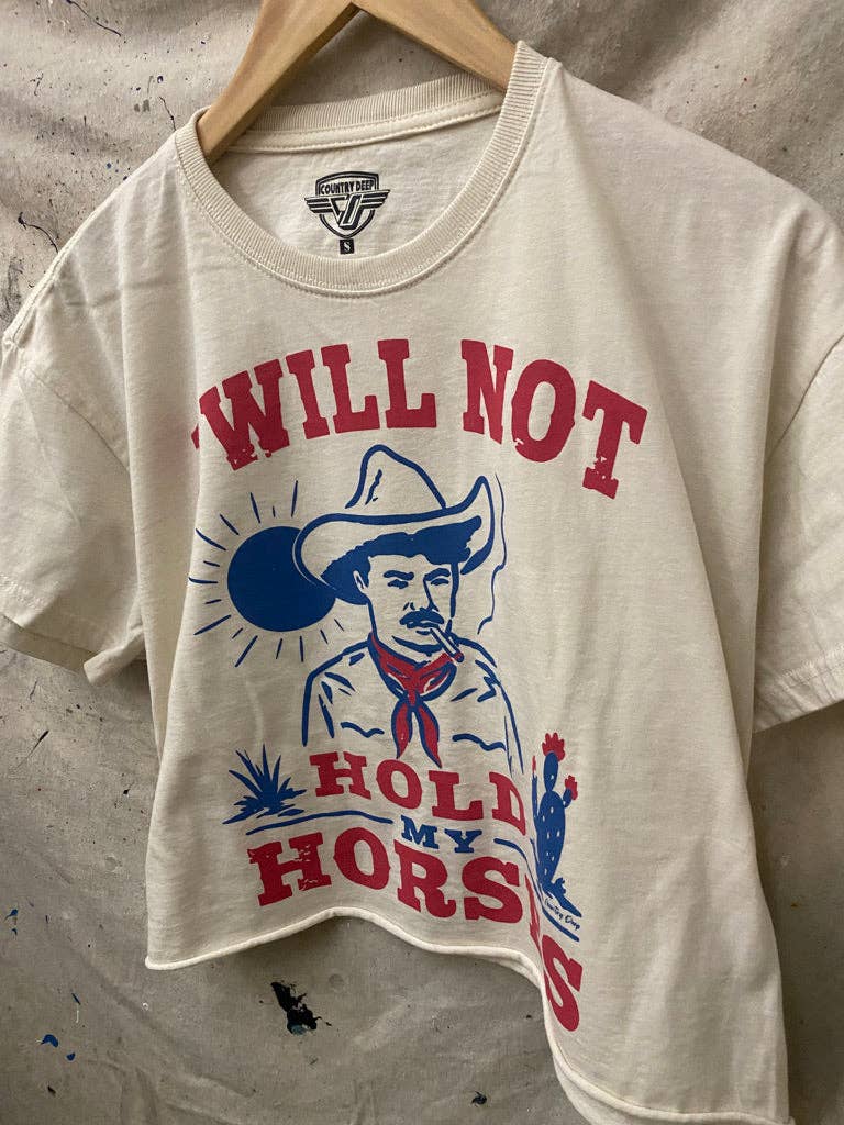Hold My Horses Cropped T-Shirt