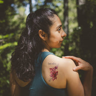 Tiny Intentions Breathe Lotus Tattoo
