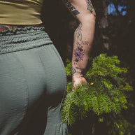 Tiny Intentions Be Here Now Dahlia Tattoo