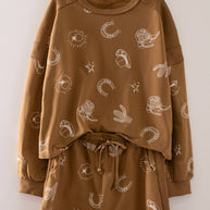 Western Print Lounge Set, S-3XL