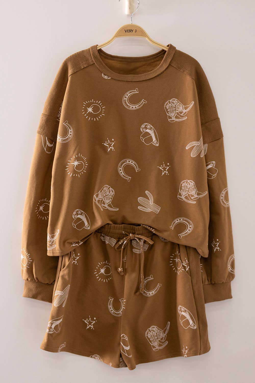 Western Print Lounge Set, S-3XL