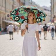 Turquoise Aztec Golf Umbrella