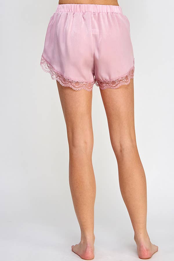 Lace Satin Shorts