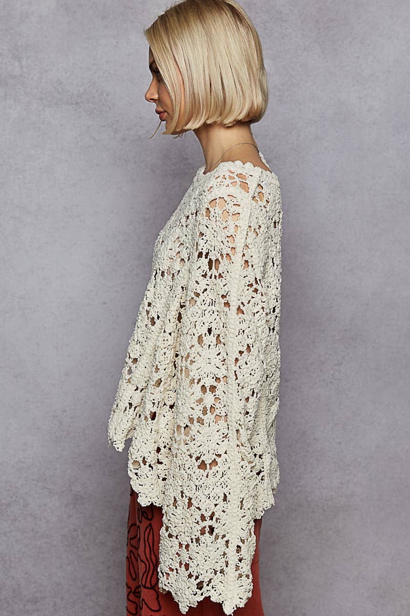 Crochet Chenile Sweater