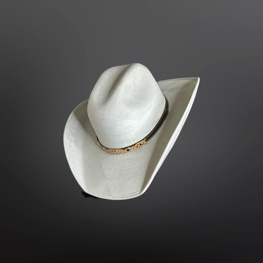 Vegan Suede Cowboy Hat 