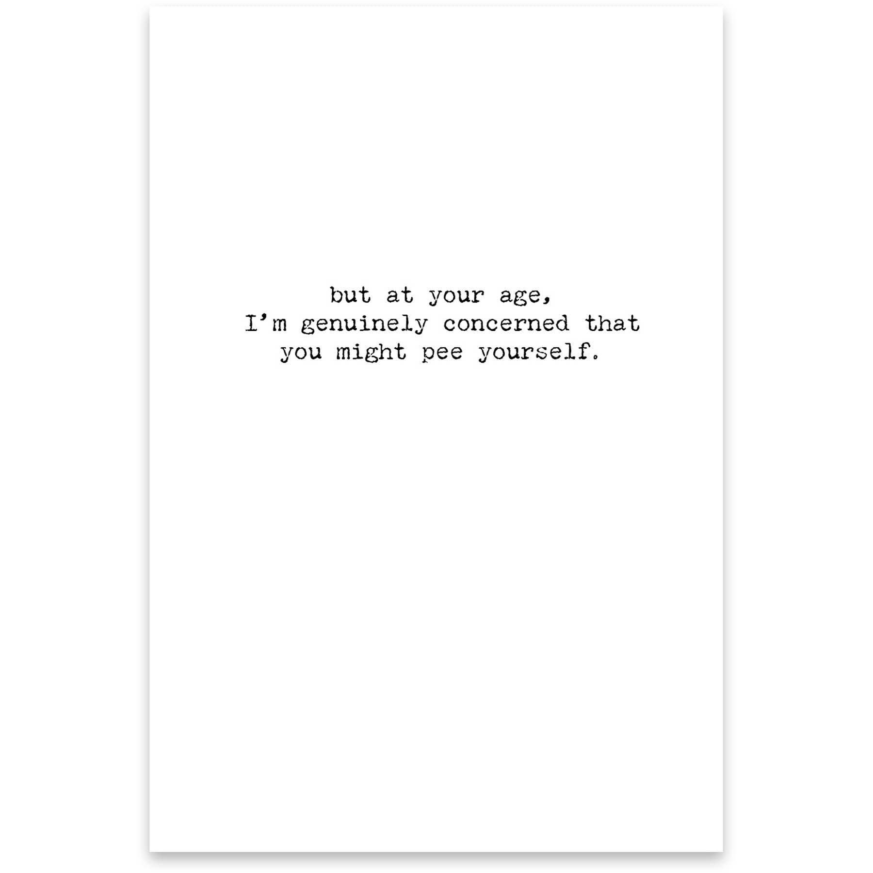 Funny Card Greeting Card
