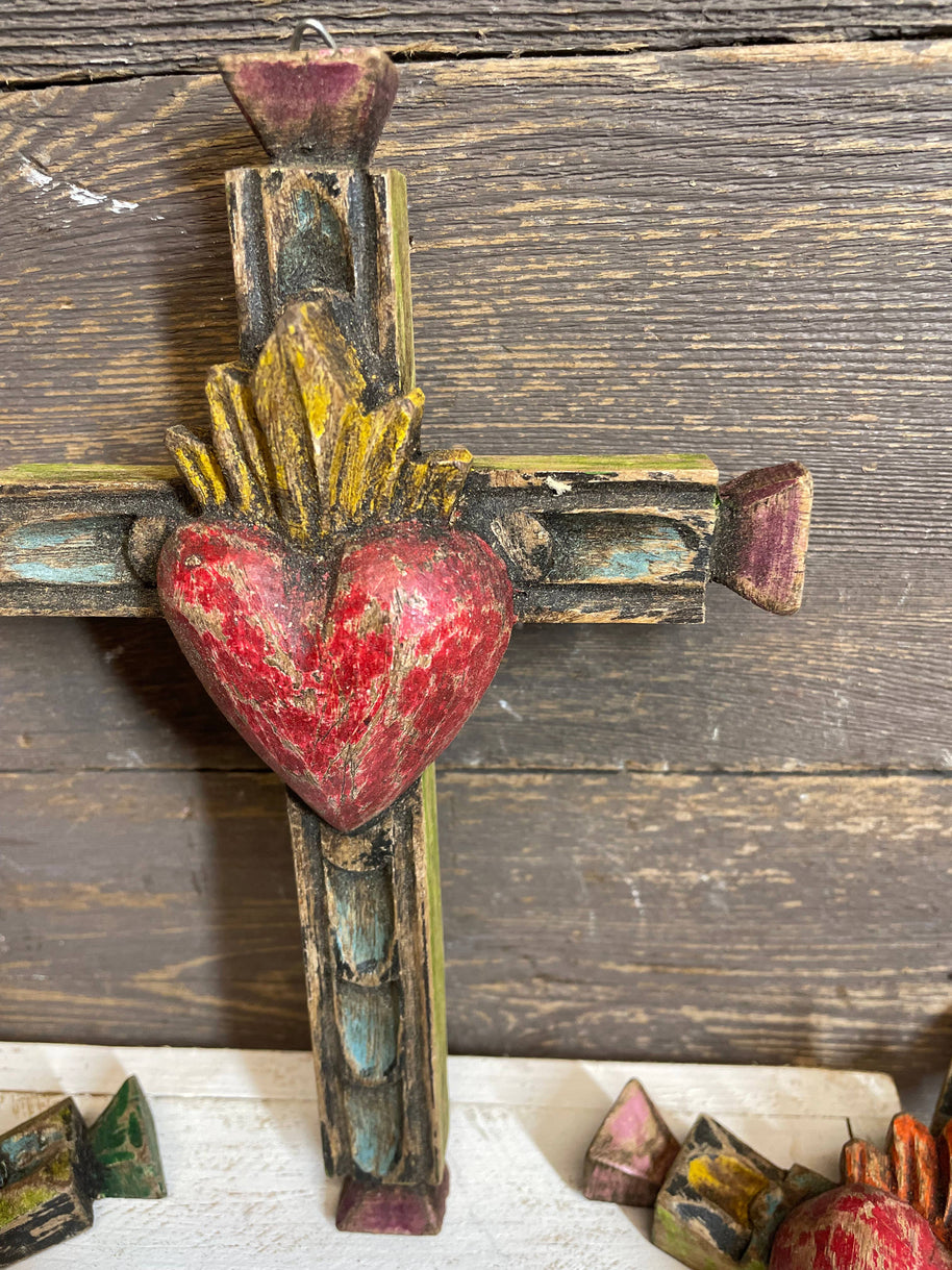 Small Hand Carved Wall Cross