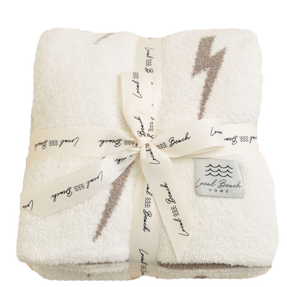 Lightning Bolt Luxe Home Blanket