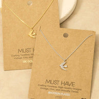 Gold Dipped Flying Bird Necklace