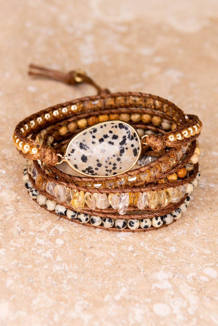 Kelly Wrap Bracelet: Black Mix