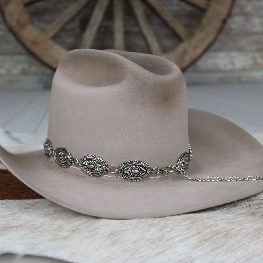 Antiqued Oval Hat Band
