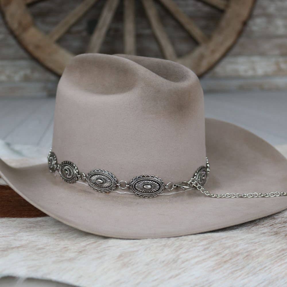 Antiqued Oval Hat Band
