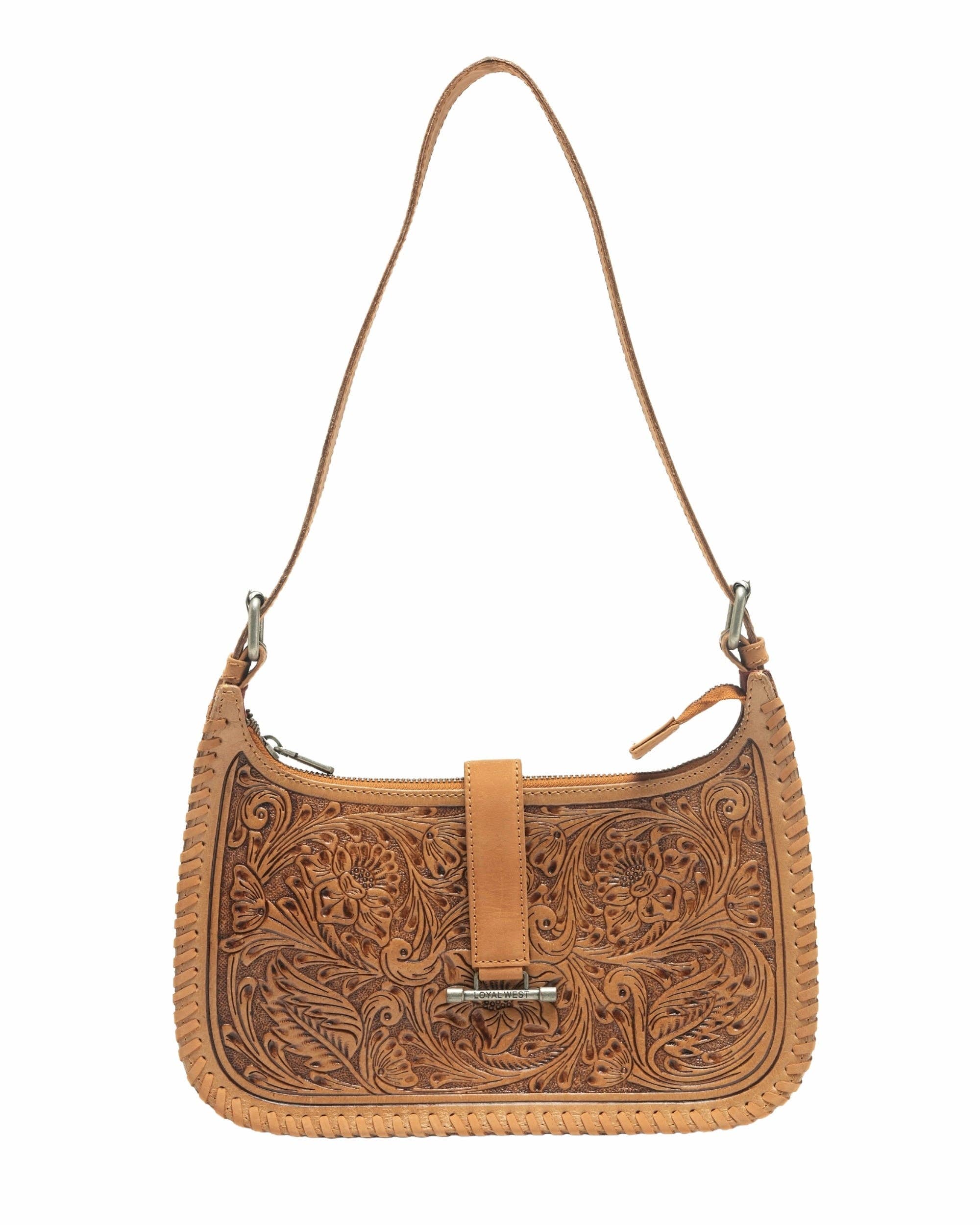 Loyal West Dannia Purse, Large, Saddle Brown