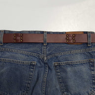 Genuine Studded Leather Belt