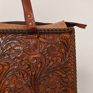 Tooled Leather Tote