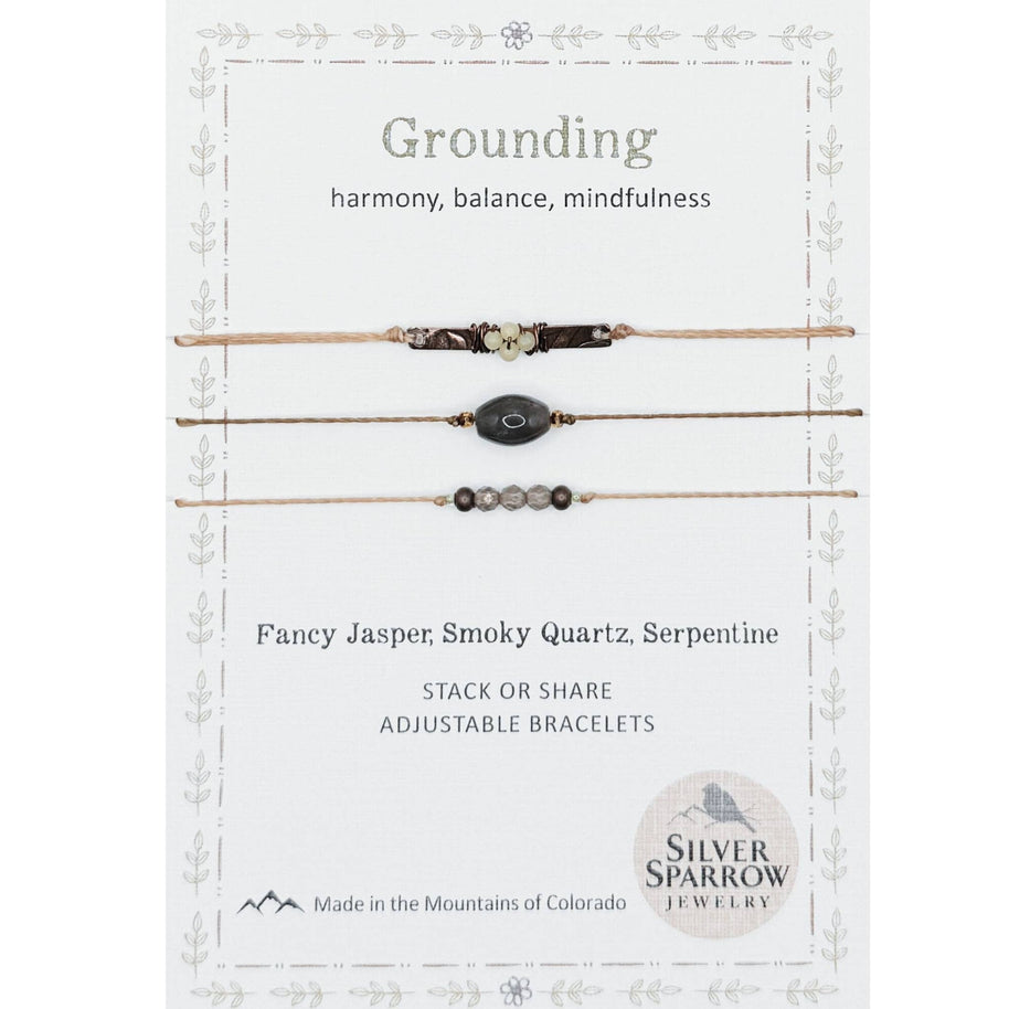 Grounding Stackable Bracelet Trio