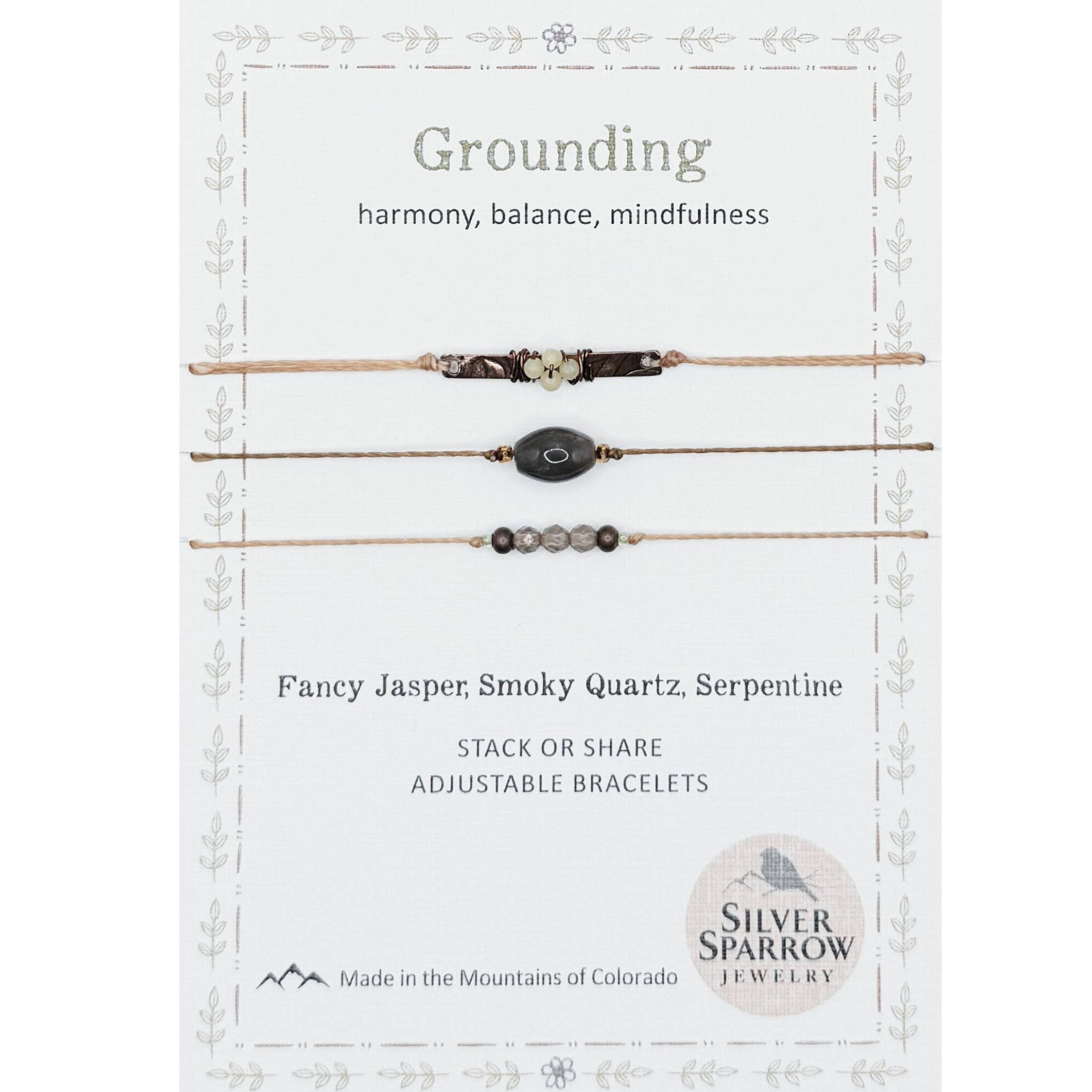 Grounding Stackable Bracelet Trio