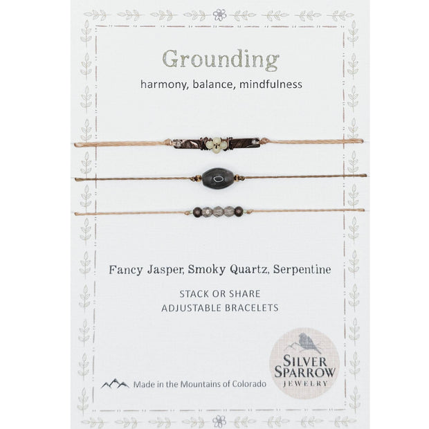 Grounding Stackable Bracelet Trio