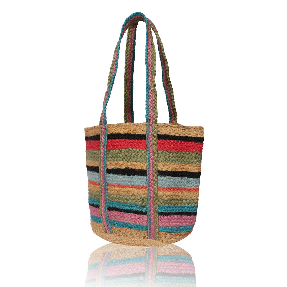 Hand-Dyed Pure Jute Tote