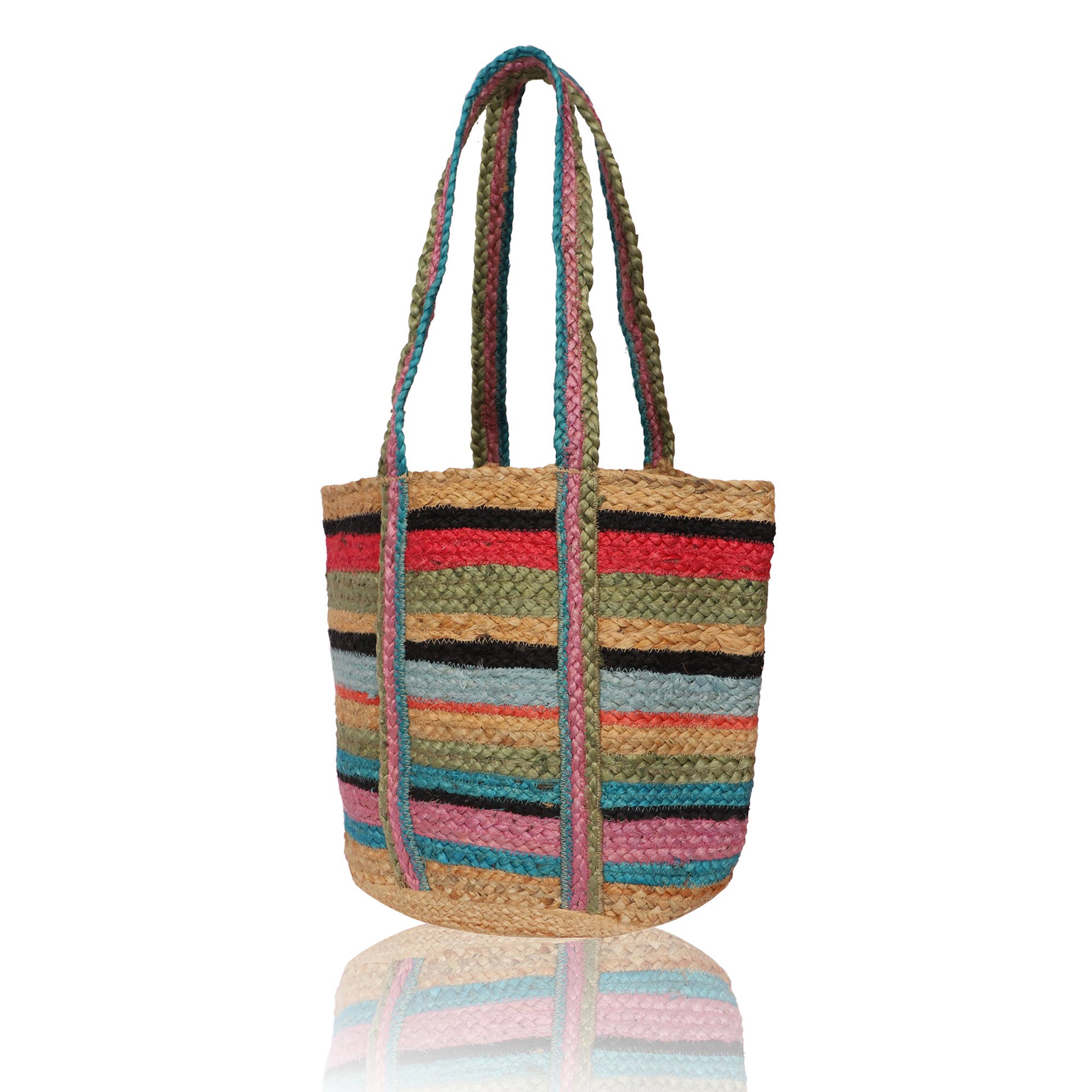 Hand-Dyed Pure Jute Tote