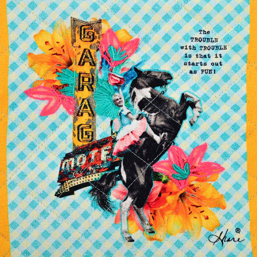 'TROUBLE with TROUBLE' Pot Holder