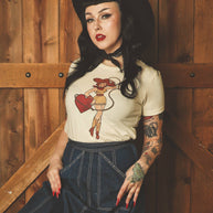 Heart Bandit Fitted Tee