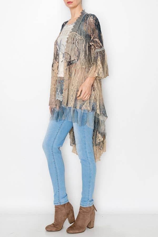 High-Low Lace Duster, Rodeo