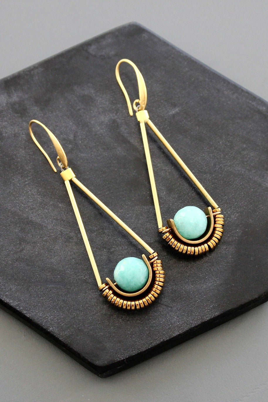 Amazonite earrings