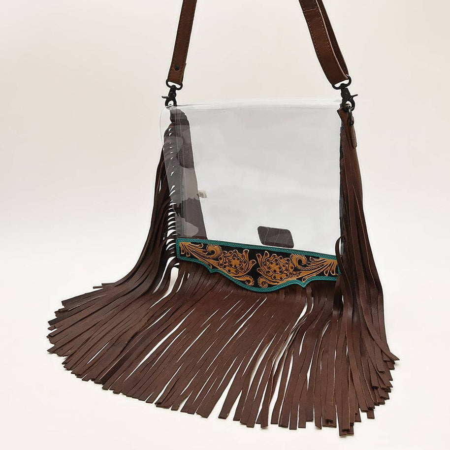 Clear Leather Concert Bag