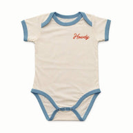 Howdy Vintage Ringer Onesie
