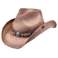 Contraband Straw Western Drifter Cowboy Hat