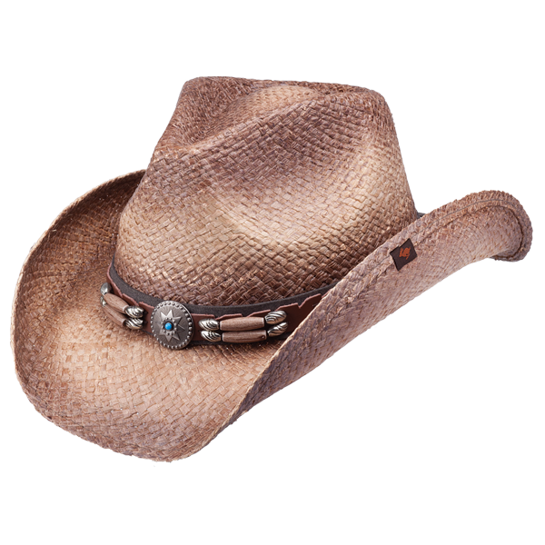Contraband Straw Western Drifter Cowboy Hat