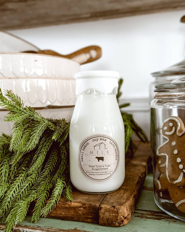 Milk Bottle Candle Once Upon a Time Gingerbread