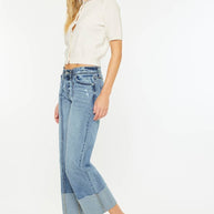 Mid-Rise Cropped Kan Can Jeans