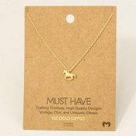 Mini Horse Pendant Necklace