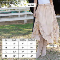 Boho Ruffle Skirt